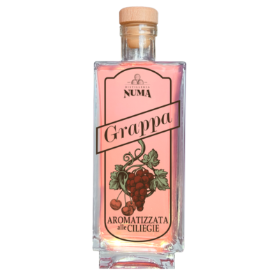 the cherry-flavoured grappa from NUMA Distillery in Lazio