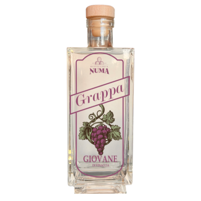 Young grappa made in Valle del Marta