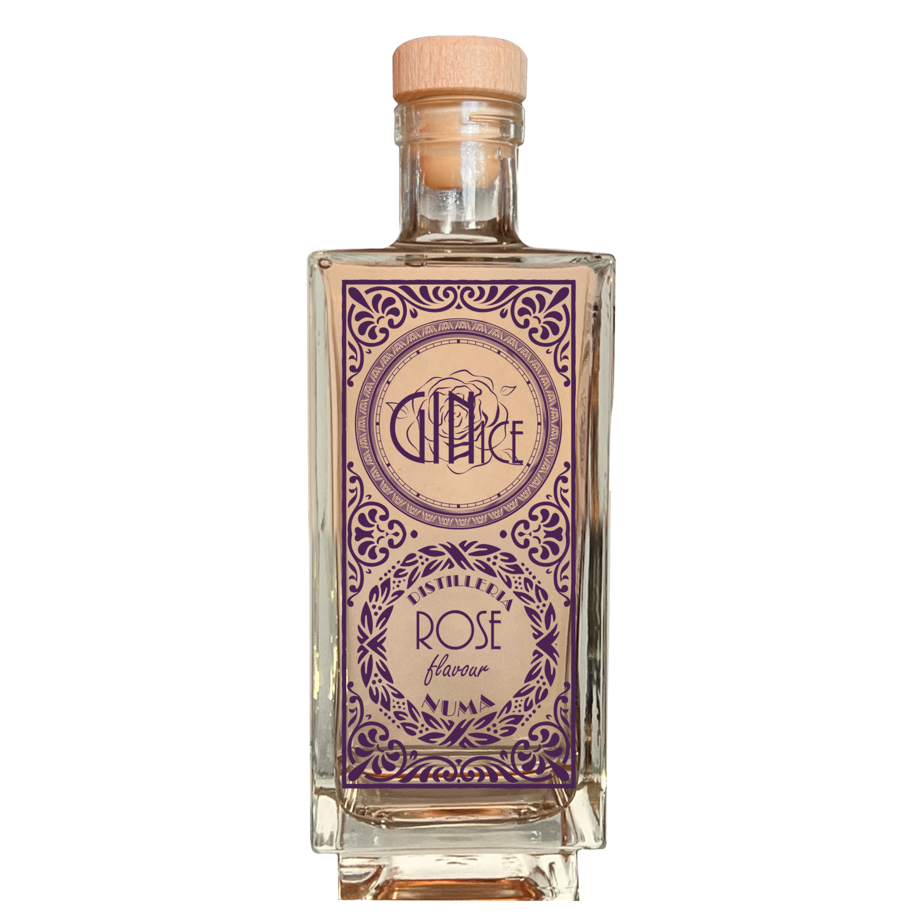 Gin rose flavour made in valledelmarta