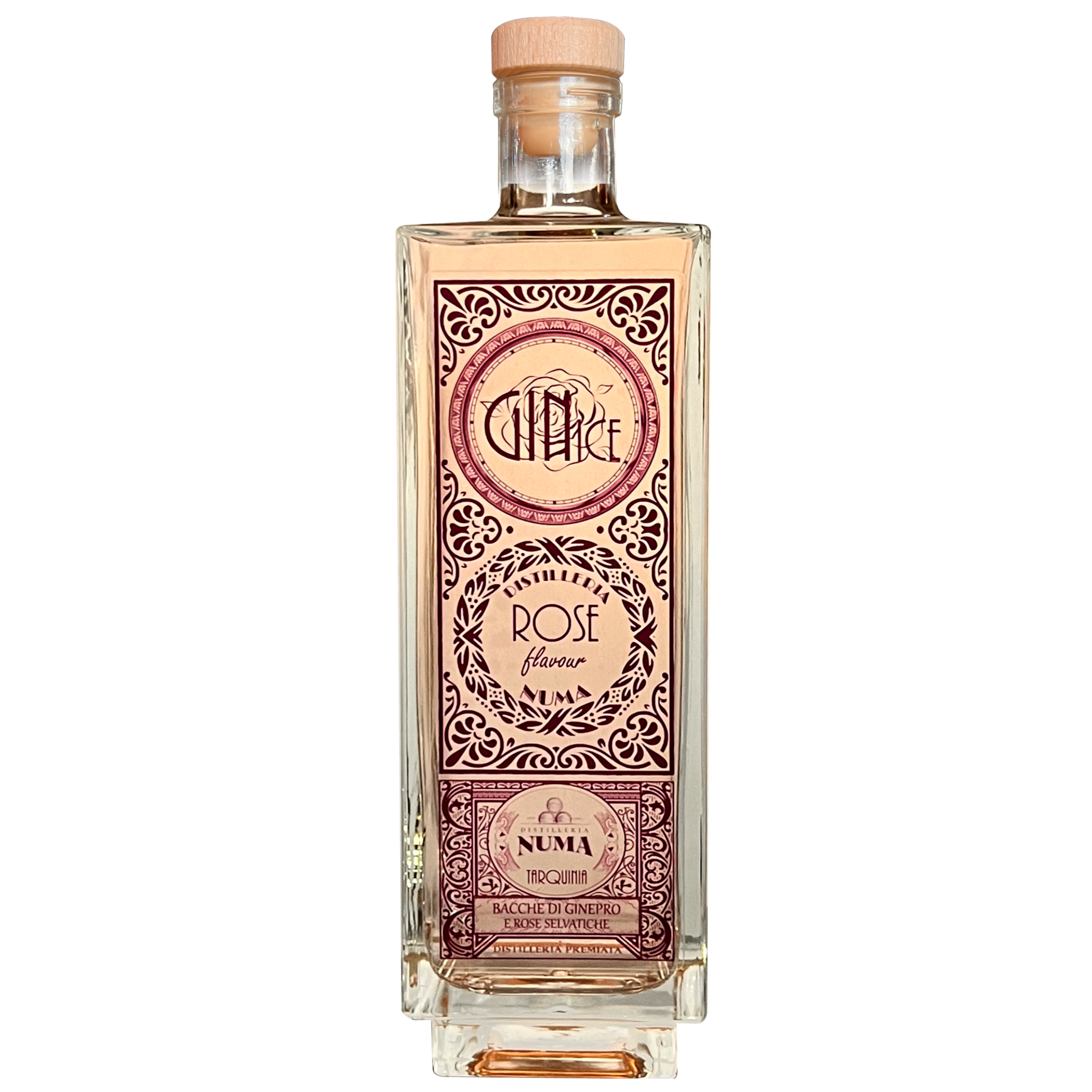 Gin rose flavour made in valledelmarta