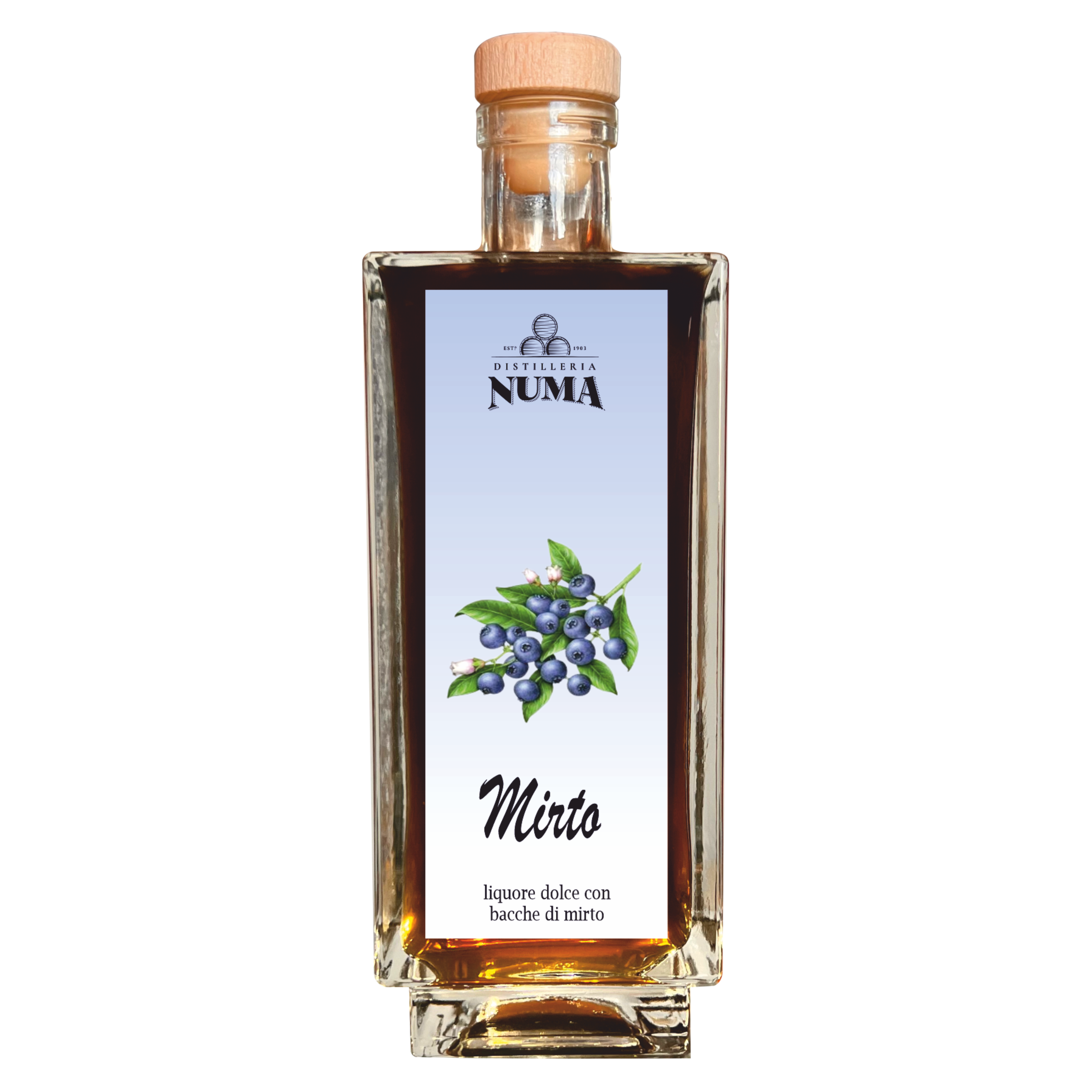 Liquore dolce alle bacche di mirto della Distilleria NUMA